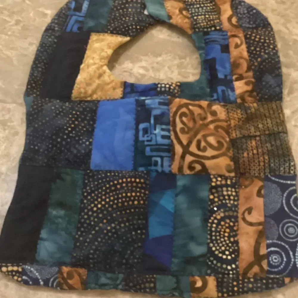 NWOT. Hand Crafted Quilted Reversible Baby Bib $12 ea. or 3/$25